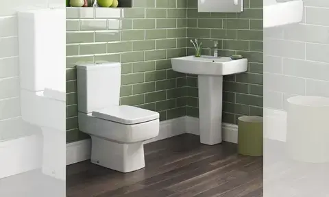 White Bliss Square Design Soft Close Toilet Seat