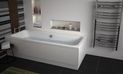 Vernwy 1800x800mm Double Ended White Bath