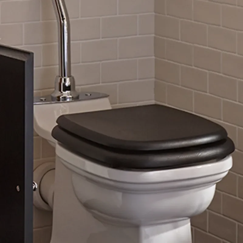 Radcliffe Toilet Seat With Soft Close Hinge And Lift Handle Chrome Ellegant