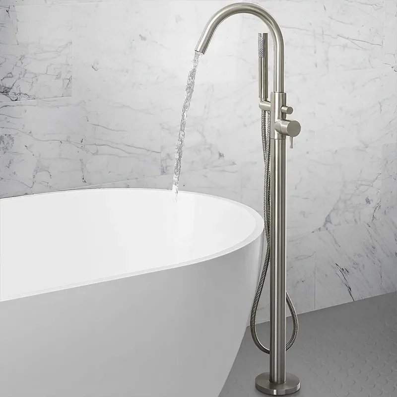 Mike Pro Bath Shower Mixer Floor Standing Stainle