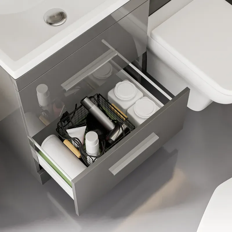 Patello Grey 800 Quadrent Shower suite