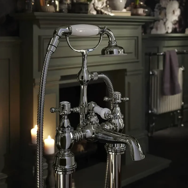 Hartlebury Deck Bath Shower Mixer Chrome