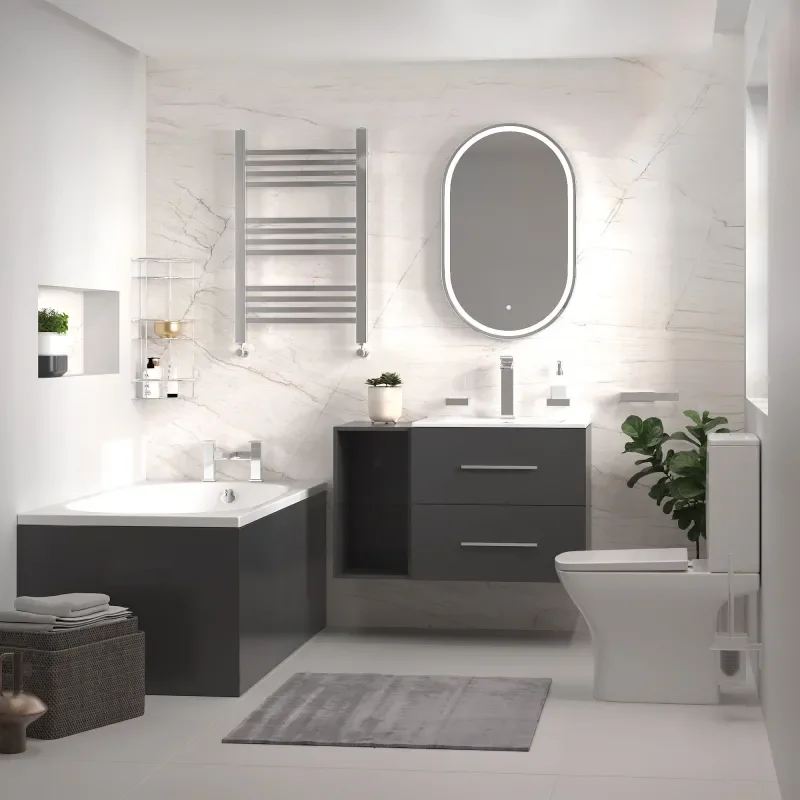 Sonix Grey 890 Bath Suite