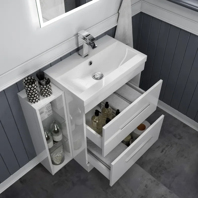 Patello 60 Vanity And 200 Filler unit White