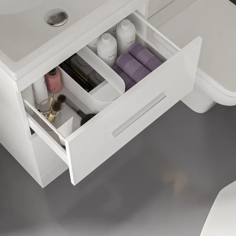 Patello White 800 Quadrent Shower suite