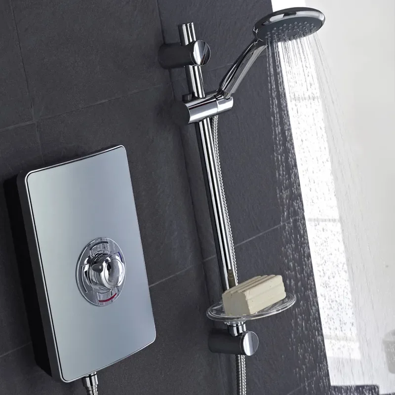 Elegance Electric Shower 9.5kW metallic and chrome