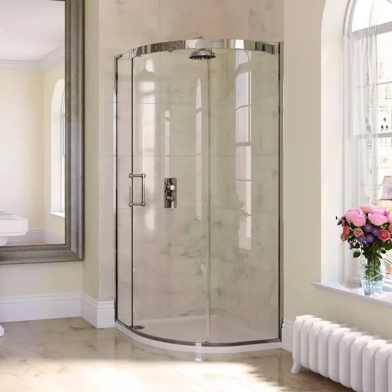 Eauzone Curved Sliding Door Corner 1500mm Fashionable Bathroom