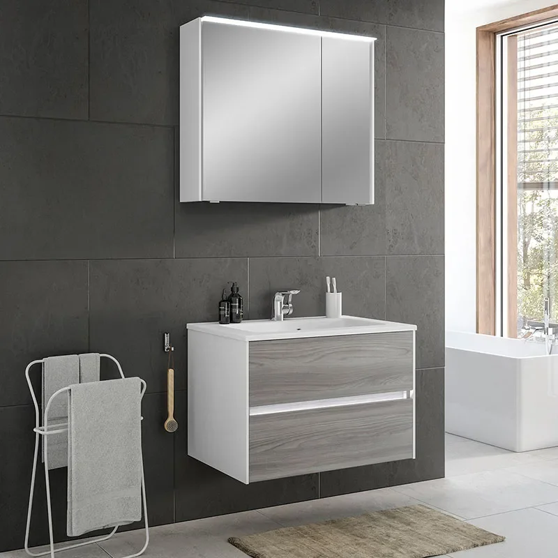 Solitaire 6010 Bathroom Vanity Unit 770 2 Drawer
