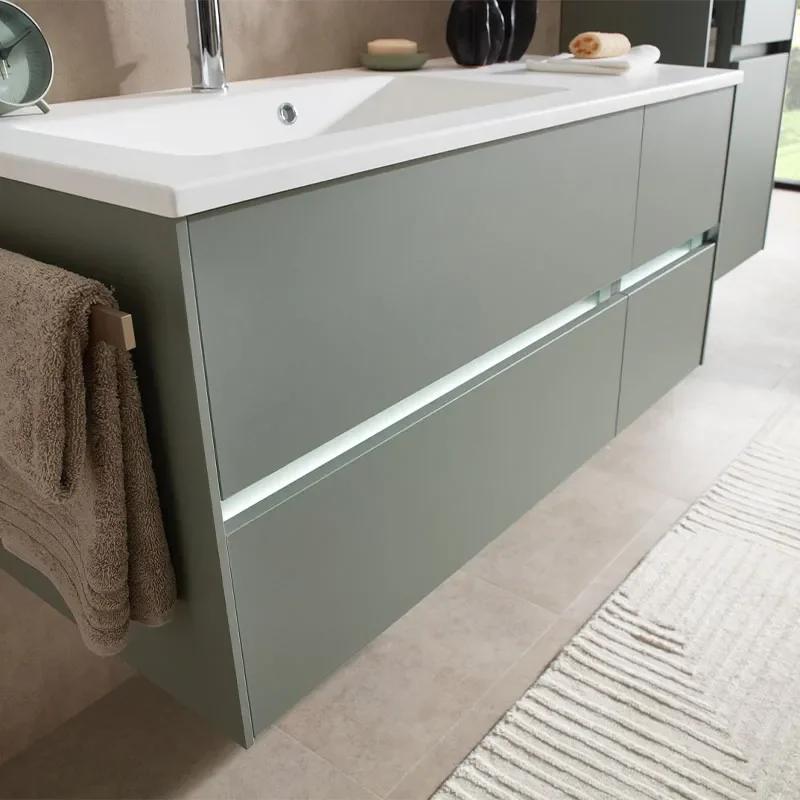 Solitaire 6010 1120 Bathroom Vanity Unit LH or RH 4 Drawer