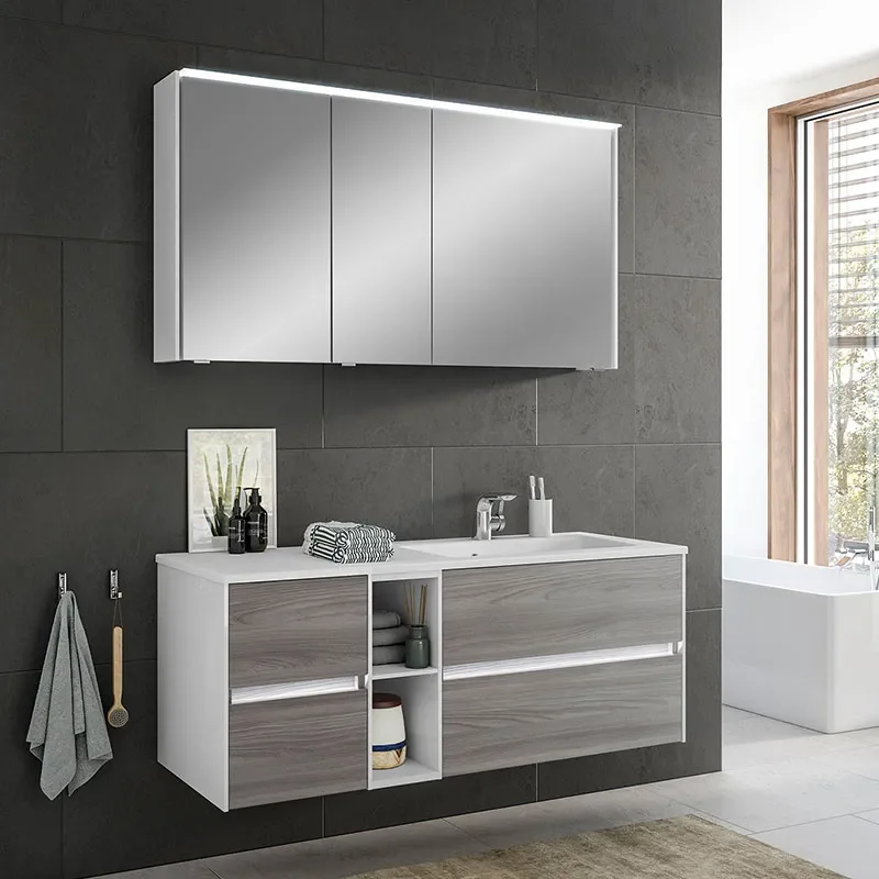 Solitaire 6010 1320 Bathroom Vanity Unit LH or RH with 4 Drawers and Shelf