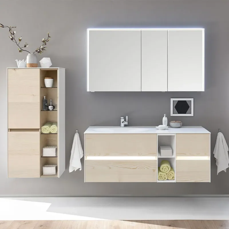 Solitaire 6010 1320 Bathroom Vanity Unit LH or RH with 4 Drawers and Shelf