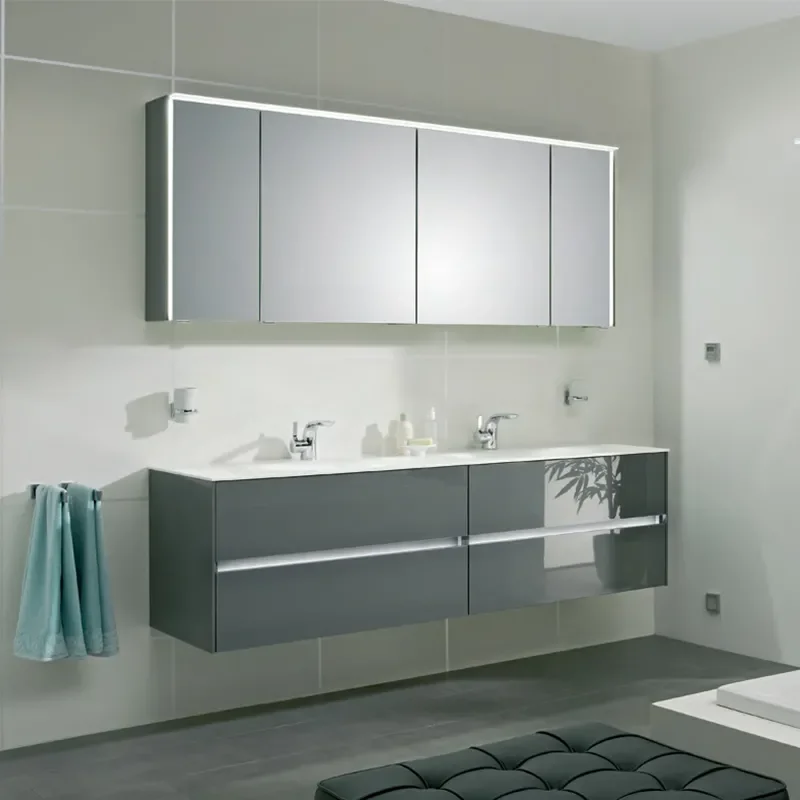 Solitaire 6010 1520 4 Drawer Double Basin Vanity Unit