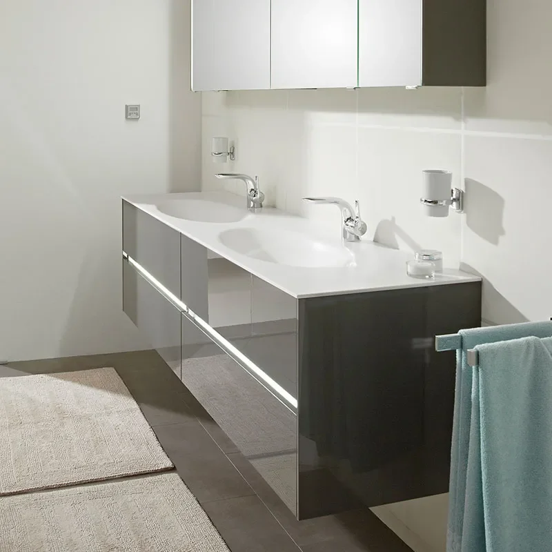 Solitaire 6010 1820 4 Drawer Double Basin Vanity Unit