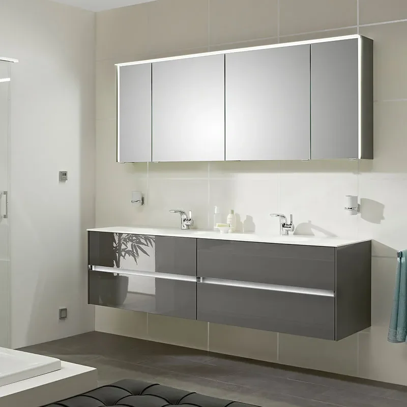 Solitaire 6010 1820 4 Drawer Double Basin Vanity Unit