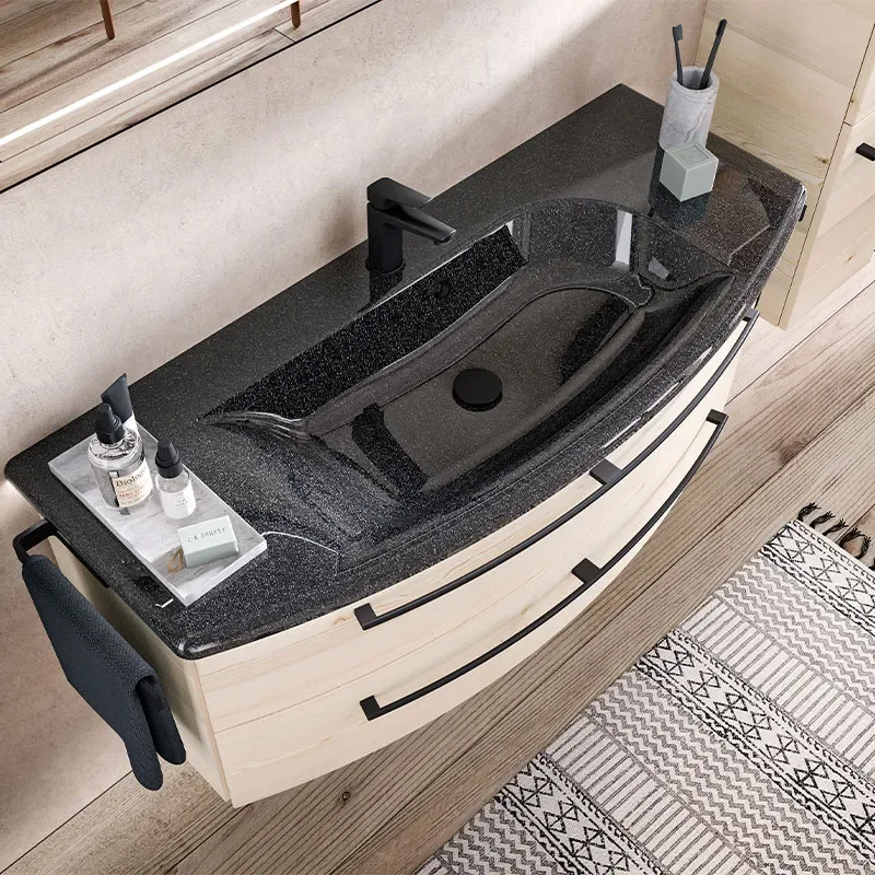 Solitaire 7005 2 Drawer Bathroom Vanity Unit