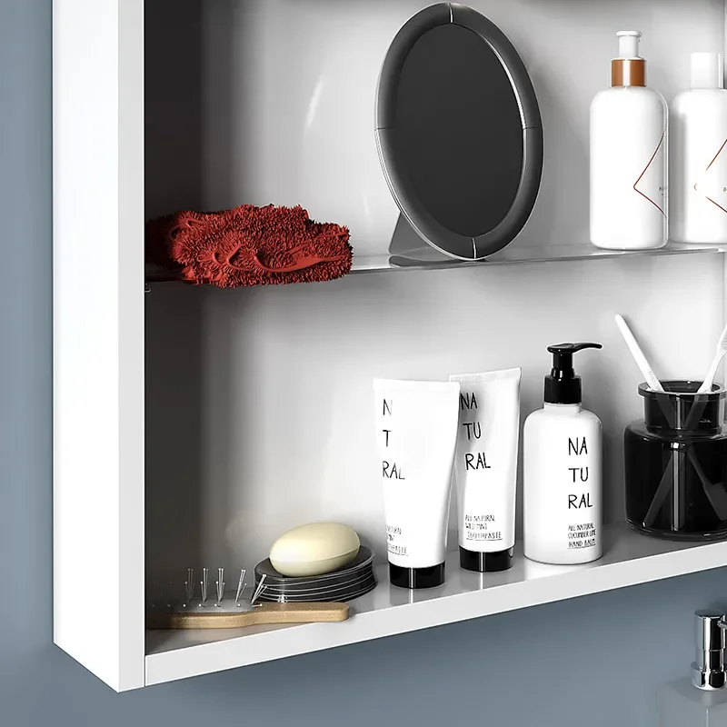 Patello White Glass Shelf Wall Storage