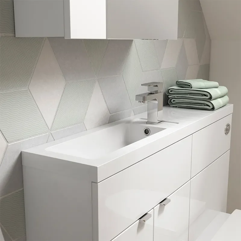 1100mm Combination Bathroom Furniture Cloakroom Set (Colour Options)
