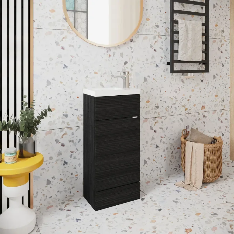 Combination Compact 400 Cloakroom Vanity Unit (Colour Options)