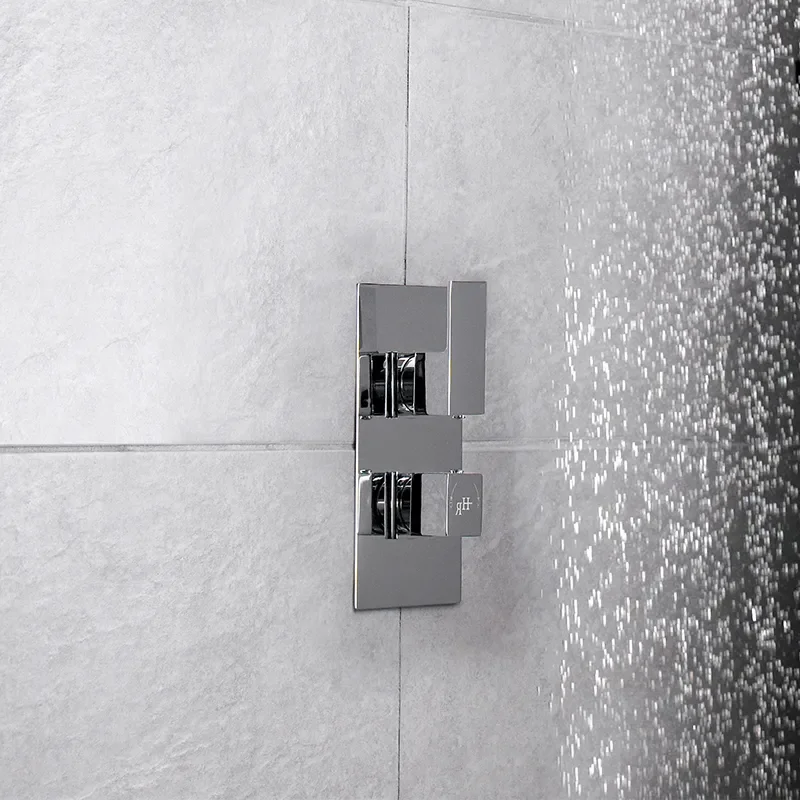 Chrome Art Thermostatic Twin Valve