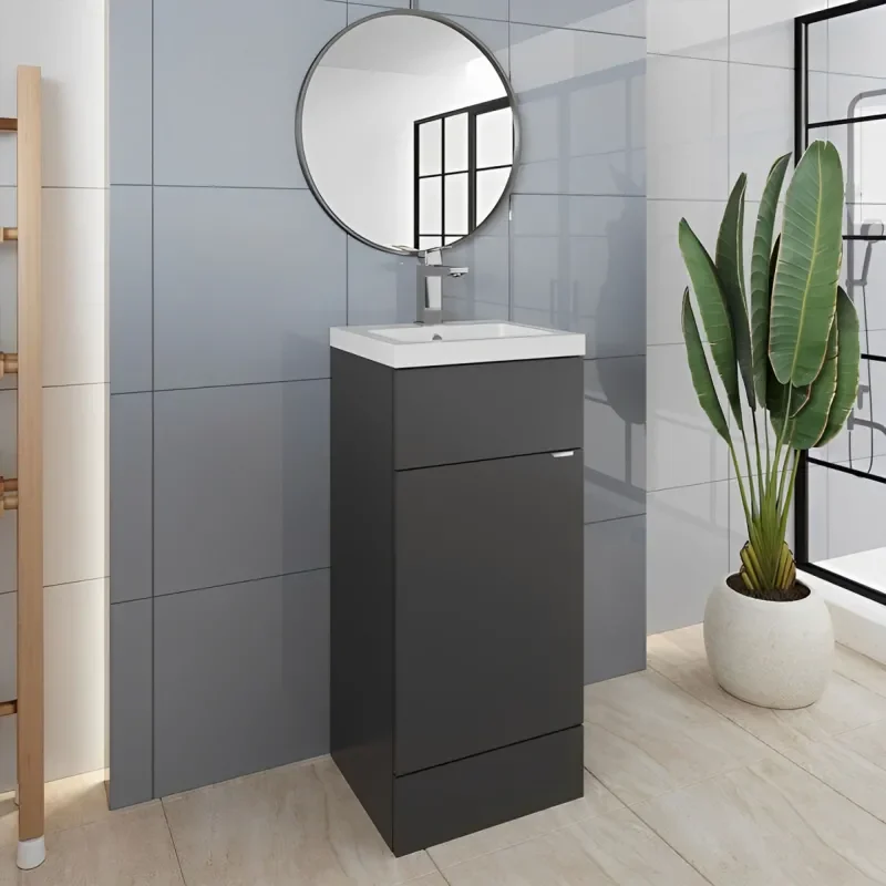 400mm Full Depth Vanity Unit & Basin