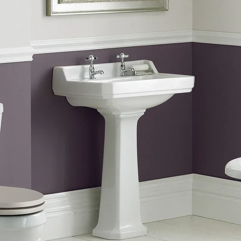 Richmond 600mm 2 TH Basin & Pedestal