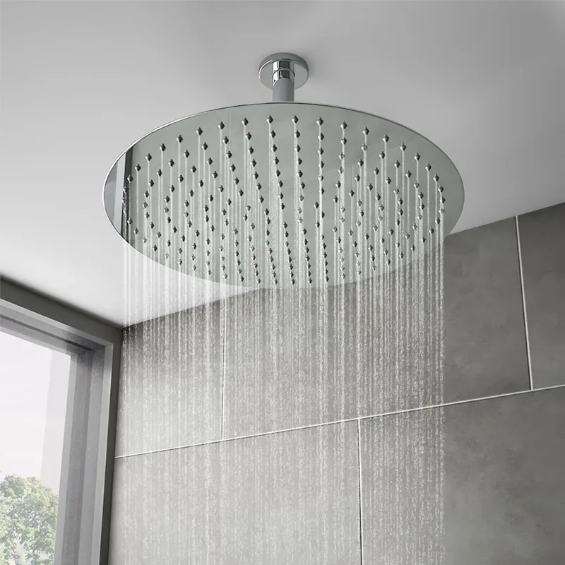 Round SS Shower Head 400mm & Arm