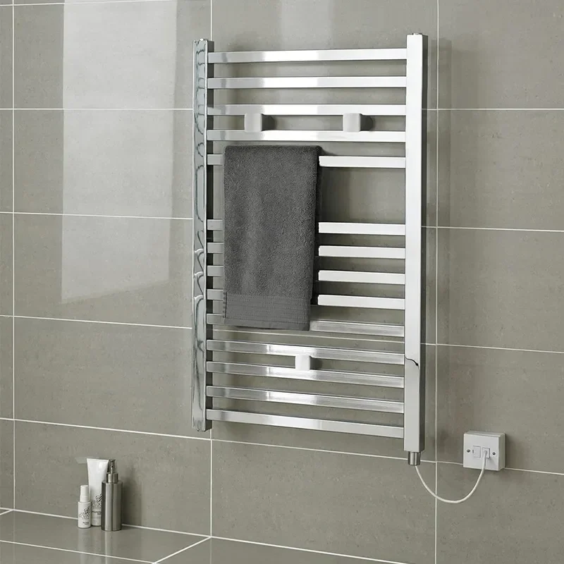 Square Electric Vertical Heated Towel Rails Colour And Size Otions Bathroom City