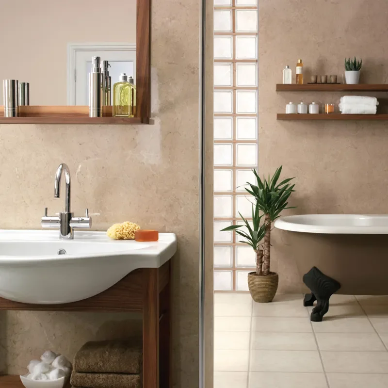 IDS ShowerWall Panels CAPPUCCINO MARBLE Gloss