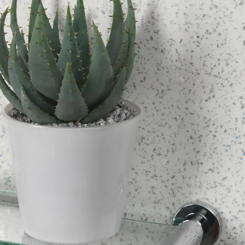 IDS Premier ShowerWall White Galaxy
