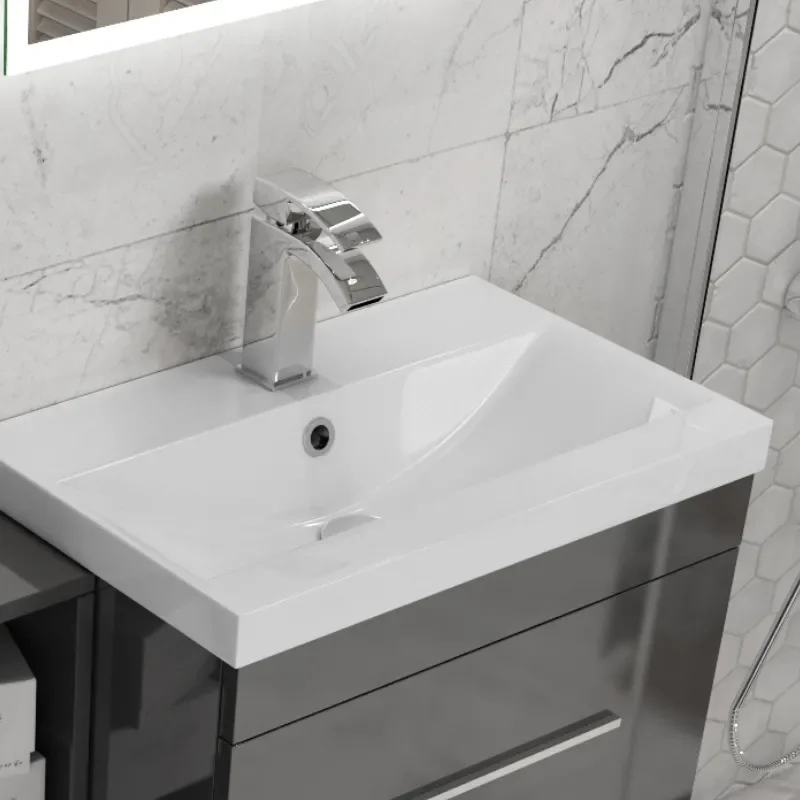 Grey Vanity Unit with Basin 