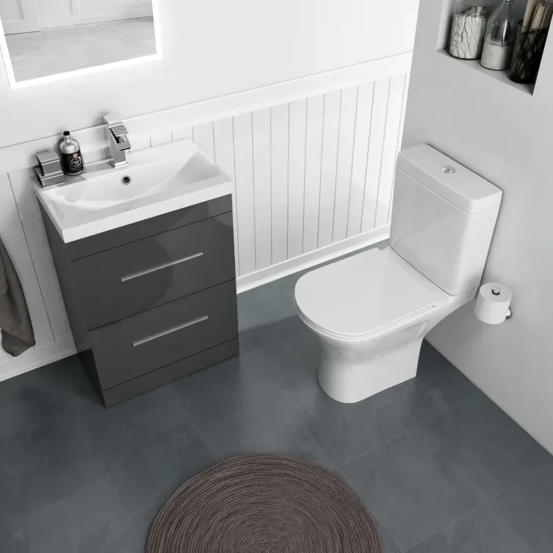 Comfort Height Toilet with rimless thin seat