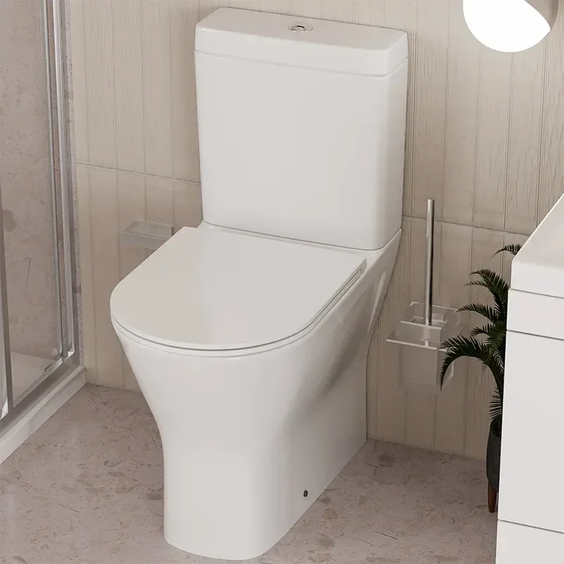 Patello White Shower Suite 600 Vanity Corner Shower Close Coupled Toilet