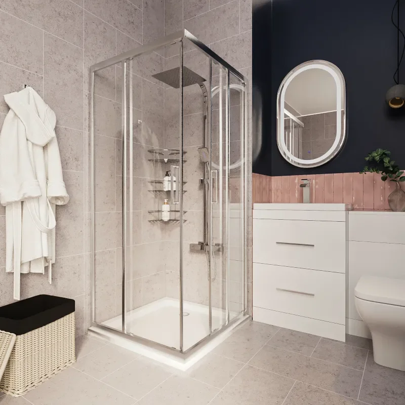 Small Bathroom Vanity Unit with 2 draws and Back to wall unit 