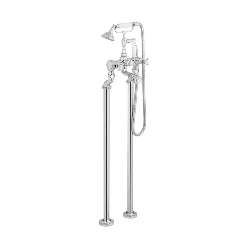 Axbridge Traditional Bath Shower Mixer Floor Cross