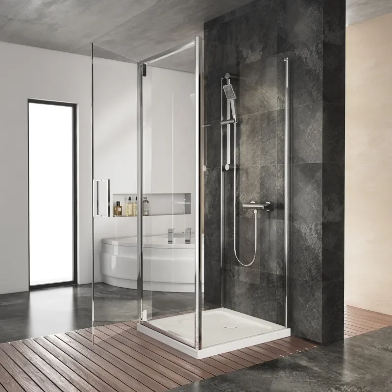 chrome shower enclosure 