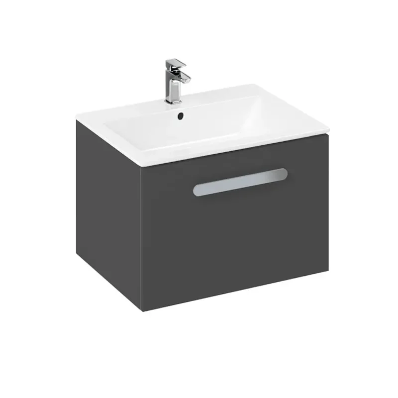 Britton MyHome Wall Hung 600mm Vanity Unit Grey