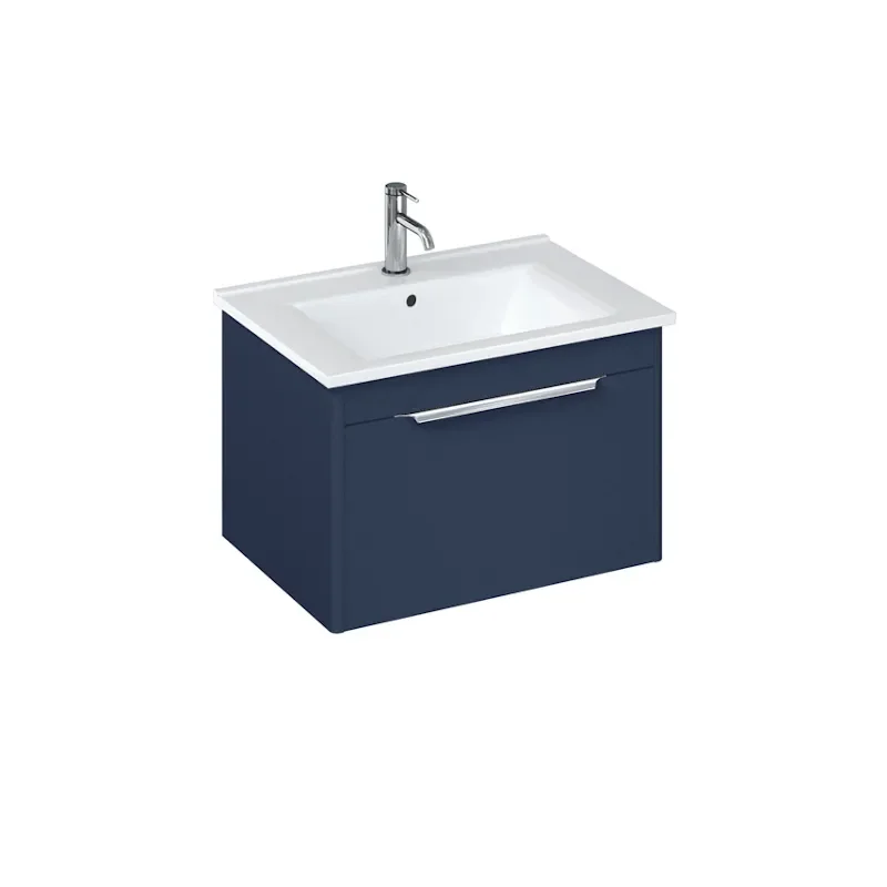 Britton Shoreditch Wall Hung 650mm Vanity Unit Blue