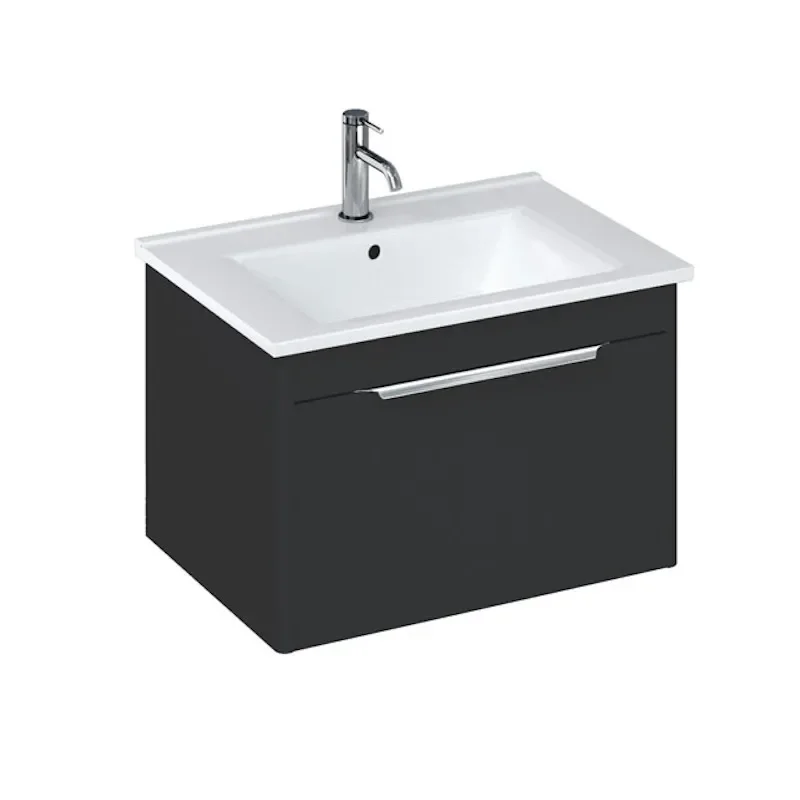 Britton Shoreditch Wall Hung 650mm Vanity Unit Grey