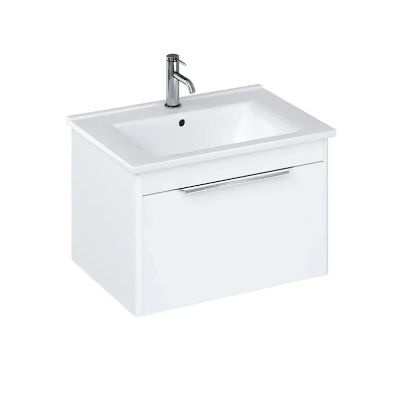 Britton Shoreditch Wall Hung 650mm Vanity Unit White