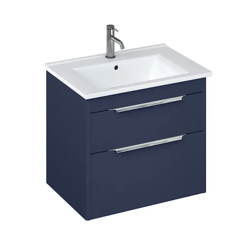 Britton Shoreditch Wall Hung 650mm Vanity Unit Blue