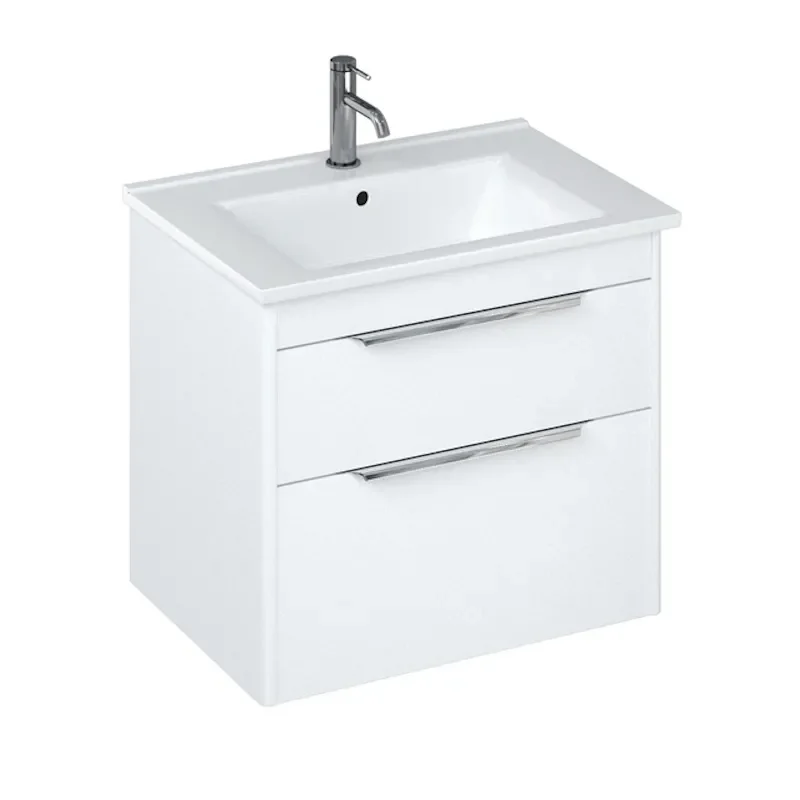 Britton Shoreditch Wall Hung 650mm Vanity Unit White