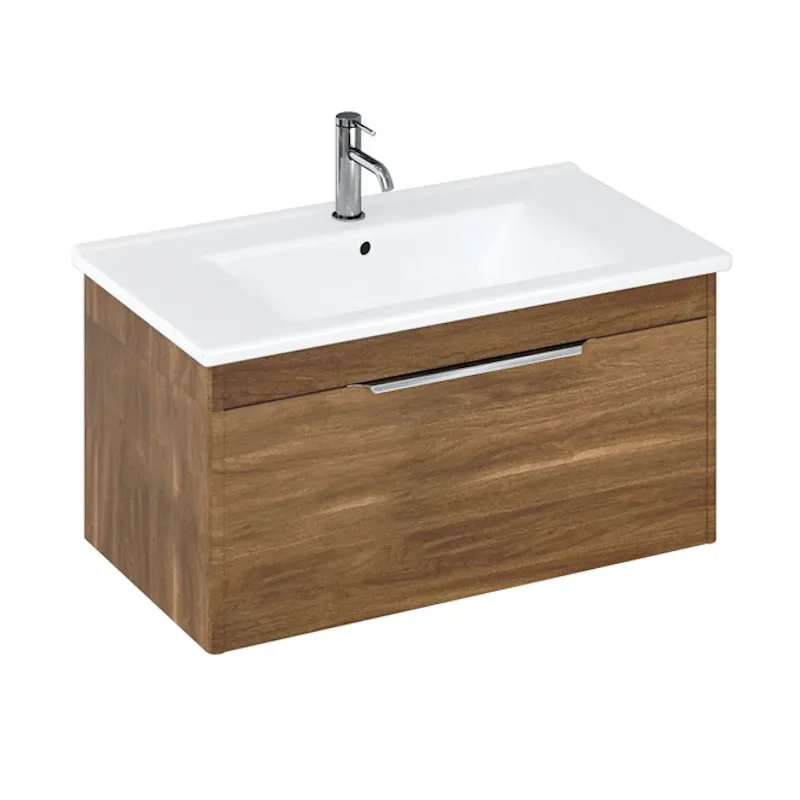 Britton Shoreditch Wall Hung 850mm Vanity Unit Caramel