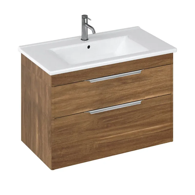 Britton Shoreditch Wall Hung 850mm Vanity Unit Caramel