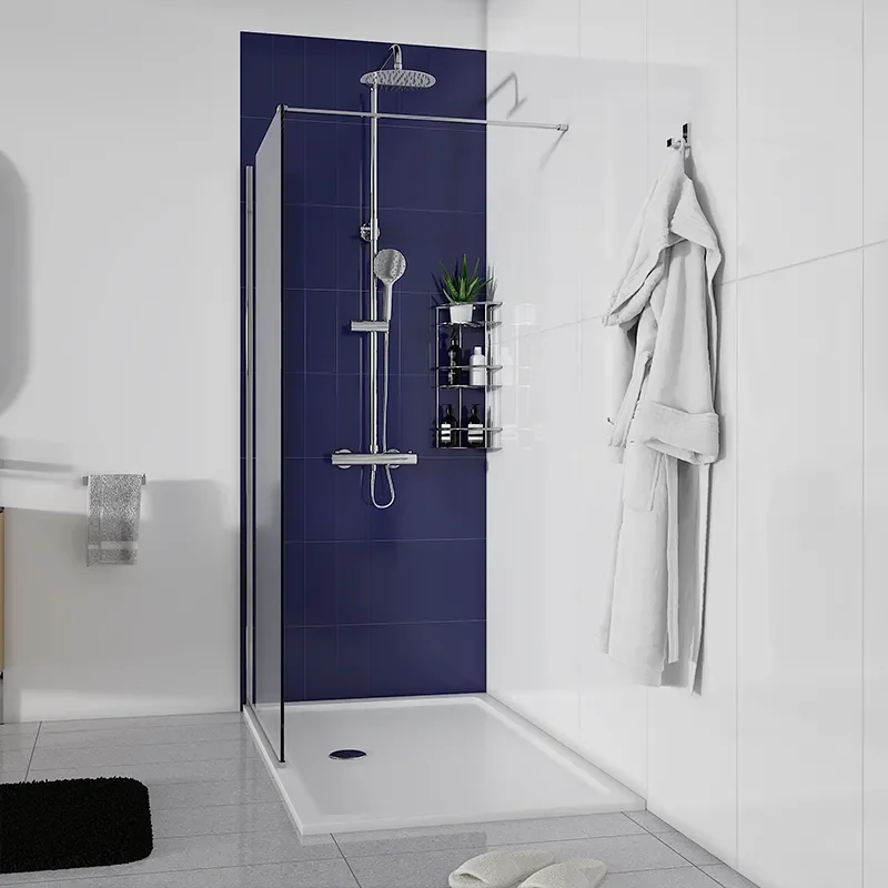 Radiant 1400 Hinged Walkin Recess Shower Enclosure