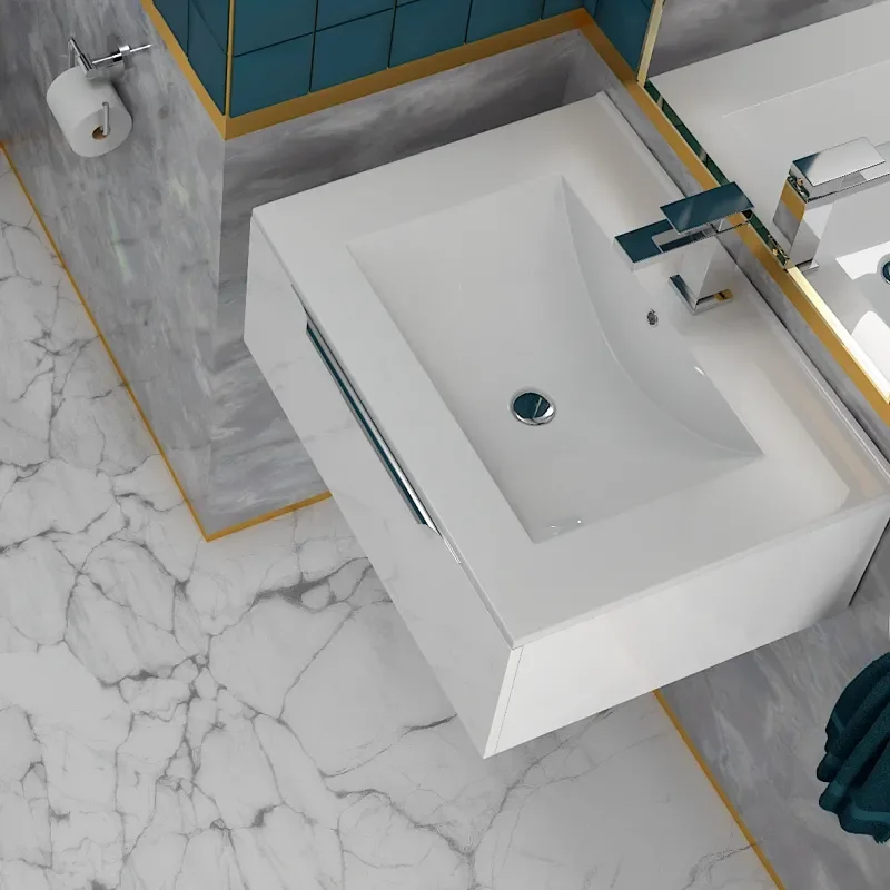 Extra Product Image For Jivana Mm Wall Hung Vanity Unit White 2