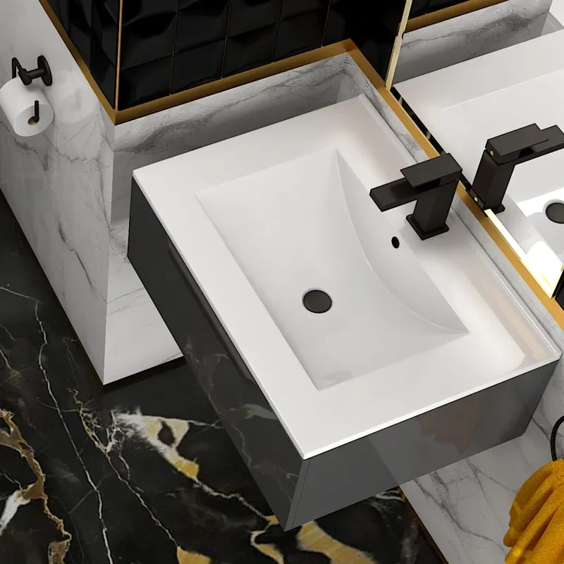Jivana 600 Wall Vanity Unit Grey