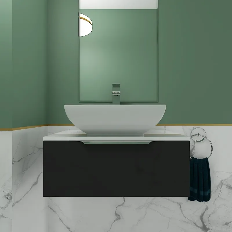 Extra Product Image For Jivana Mm Wall Hung Vanity Unit Grey 2