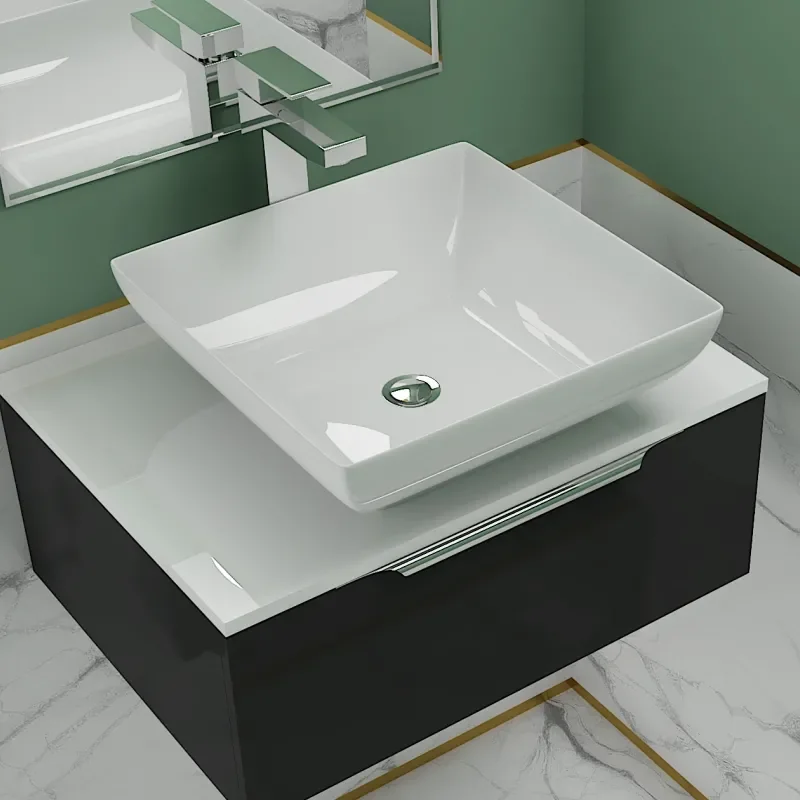 Room Scene Side View of Jivana Gold Tall Tap