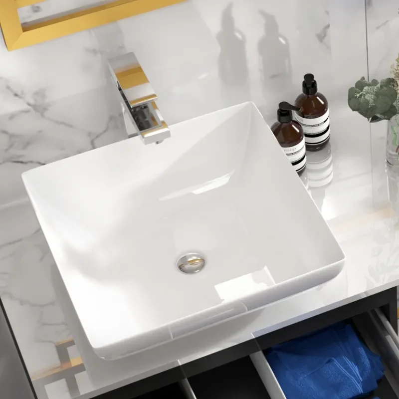 Room Scene Side View of Jivana Gold Tall Tap