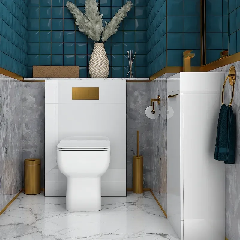 Jivana 410 White Cloakroom Sink Unit